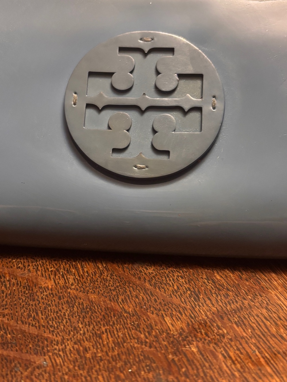 Tory Burch Glossy Patent Leather Zip Wallet - Light Blue - Great Condition - Picture 7 of 7
